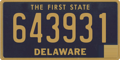 DE license plate 643931