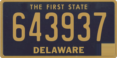 DE license plate 643937
