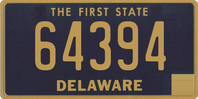 DE license plate 64394