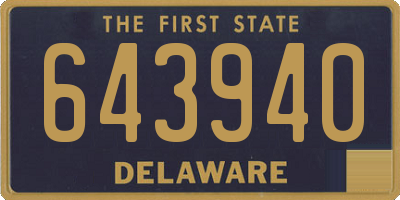 DE license plate 643940