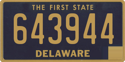 DE license plate 643944