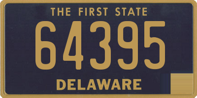 DE license plate 64395