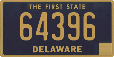 DE license plate 64396