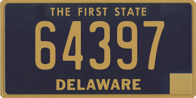 DE license plate 64397