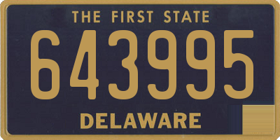 DE license plate 643995