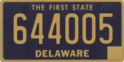DE license plate 644005