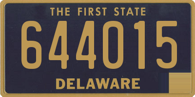DE license plate 644015