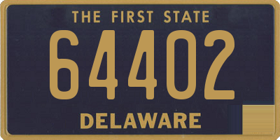 DE license plate 64402