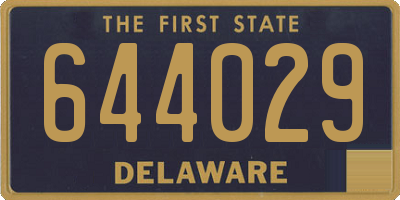 DE license plate 644029