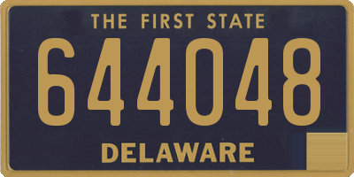 DE license plate 644048