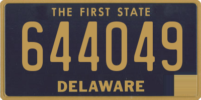 DE license plate 644049
