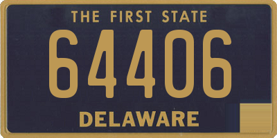 DE license plate 64406