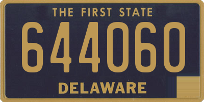 DE license plate 644060