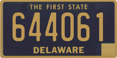 DE license plate 644061