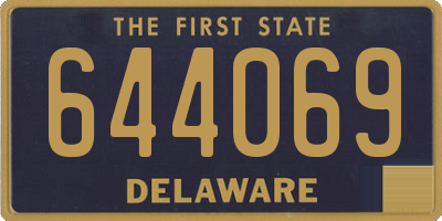 DE license plate 644069
