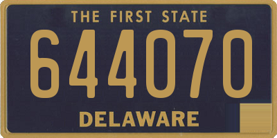 DE license plate 644070