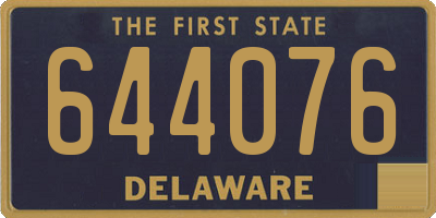 DE license plate 644076
