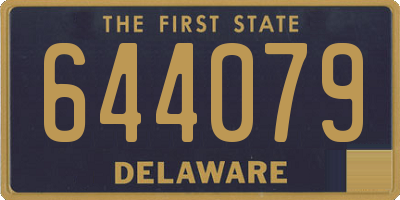 DE license plate 644079