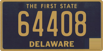 DE license plate 64408
