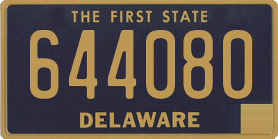 DE license plate 644080