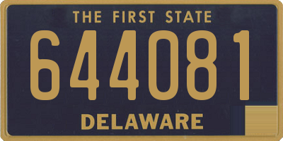 DE license plate 644081