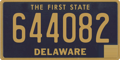 DE license plate 644082