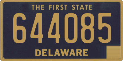 DE license plate 644085