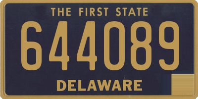 DE license plate 644089