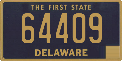 DE license plate 64409