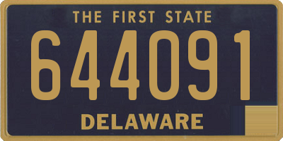 DE license plate 644091