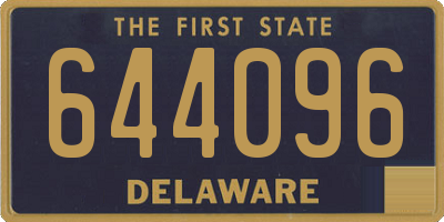 DE license plate 644096