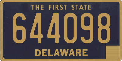 DE license plate 644098