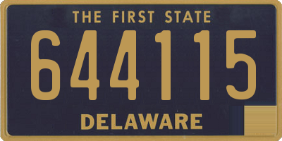 DE license plate 644115