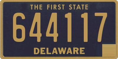 DE license plate 644117