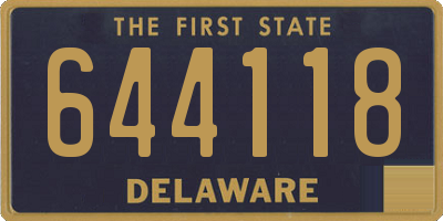 DE license plate 644118