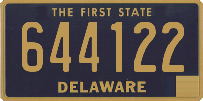 DE license plate 644122