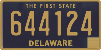 DE license plate 644124