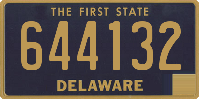 DE license plate 644132