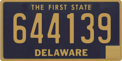 DE license plate 644139