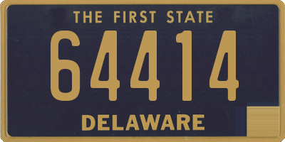 DE license plate 64414