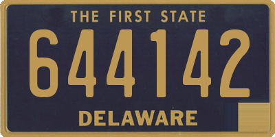 DE license plate 644142