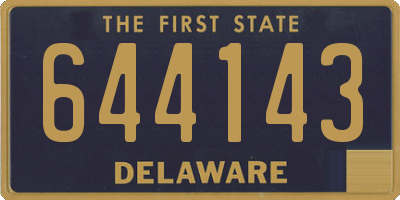 DE license plate 644143