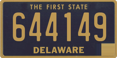 DE license plate 644149