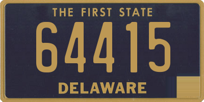 DE license plate 64415