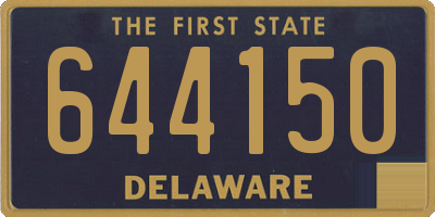 DE license plate 644150