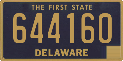DE license plate 644160