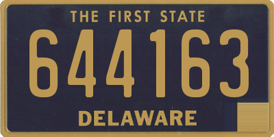 DE license plate 644163