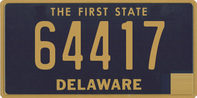 DE license plate 64417