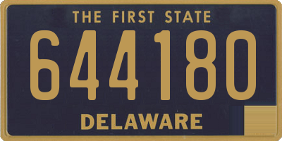 DE license plate 644180