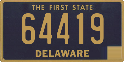 DE license plate 64419